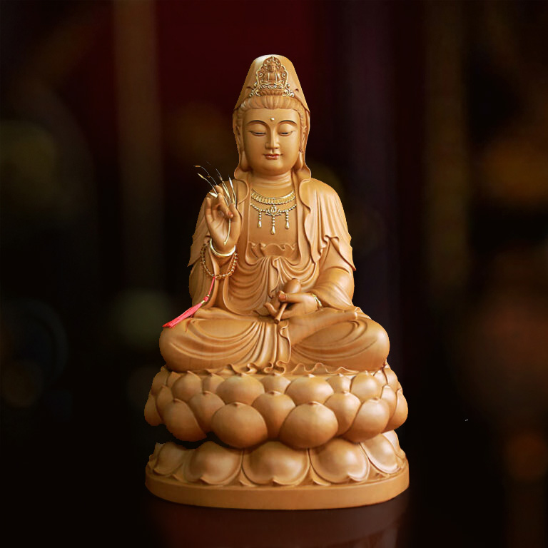 Tượng Phật Bà Quan Âm Ngồi