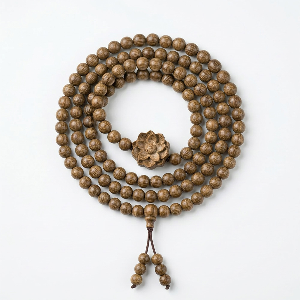 Vòng trầm hương 108 hạt chất liệu trầm tốc Quảng Nam - An Lạc Phật